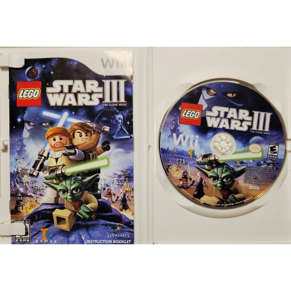 Lego Star Wars III: The Clone Wars (Nintendo Wii, 2011), CIB,  FAST SHIPPING